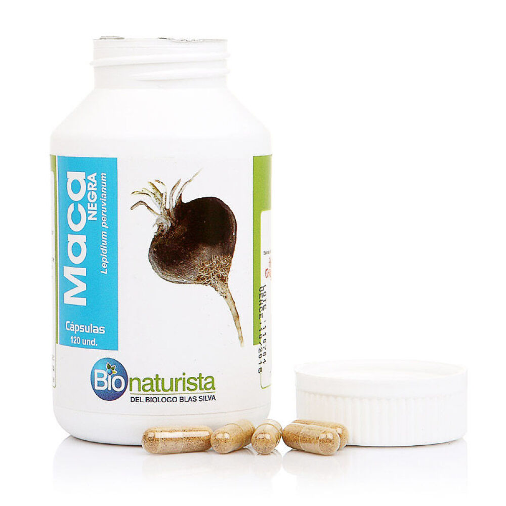 【全球购】秘鲁bio玛咖MACA秘鲁进口玛卡玛咖黑玛卡成人胶囊120粒1瓶装