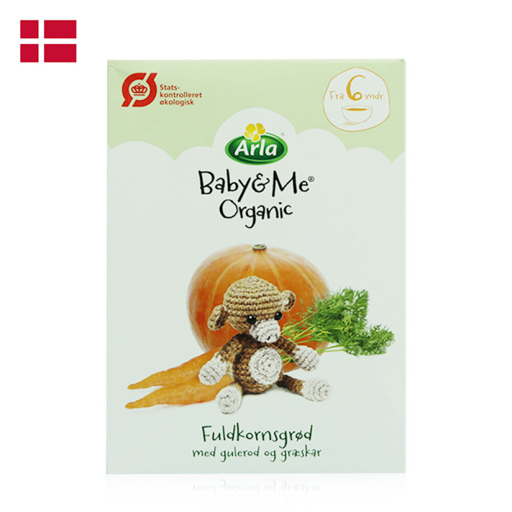 【全球购】丹麦Arla阿拉米粉婴儿辅食4、6、8个宝宝食物菠菜豌豆2盒
