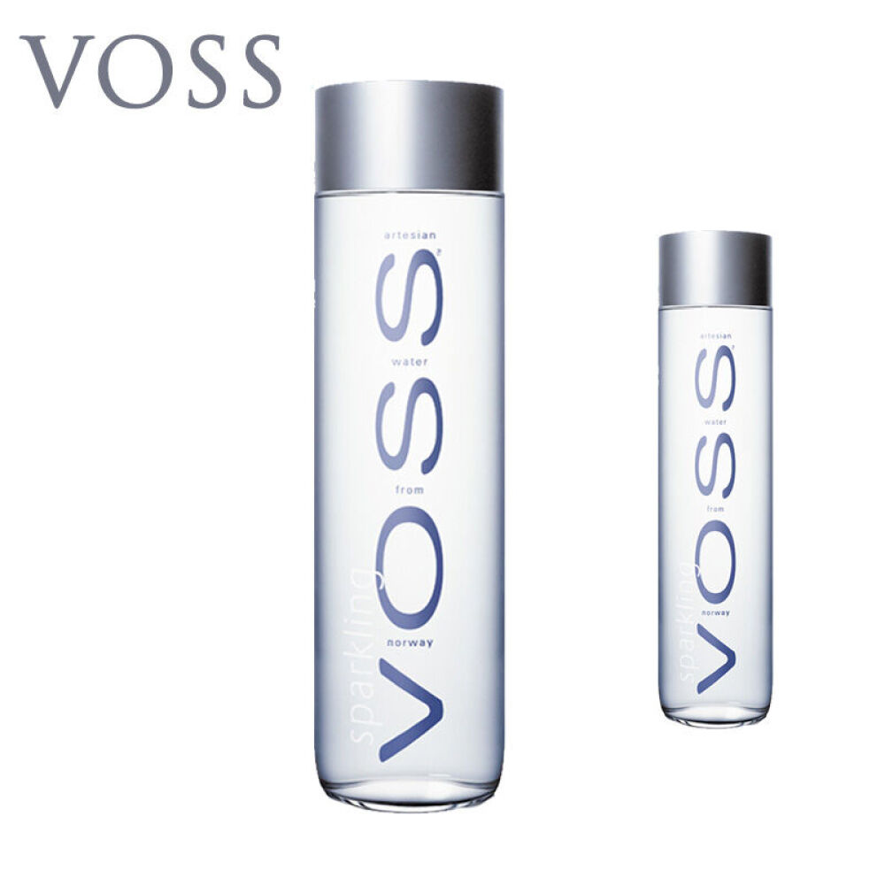 【包邮】挪威芙丝VOSS天然饮用水进口矿泉水(800ml+375ml)2瓶装