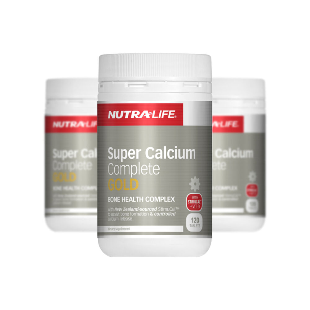 新西兰直邮Nutra-life纽乐金装超级钙片钙镁锌金装配方原装进口120片