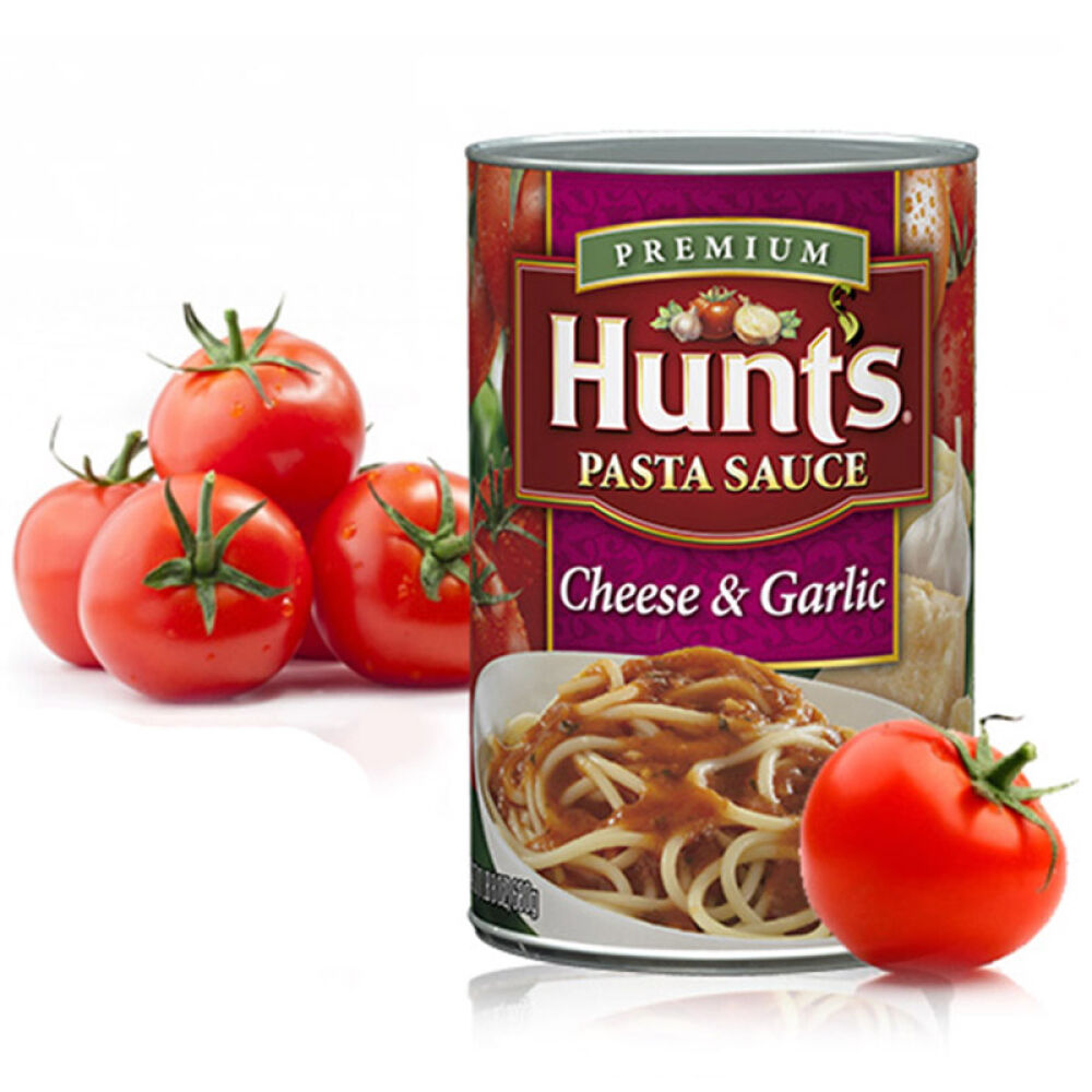 自营美国进口汉斯HUNT'S蒜蓉起司味意面酱680g