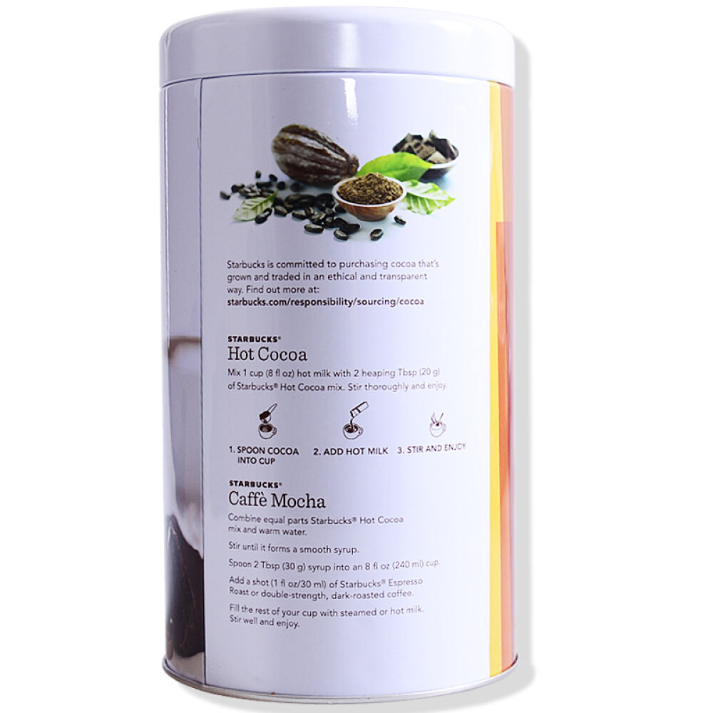 香港直邮星巴克巧克力朱古力可可粉850g速溶冲饮1罐