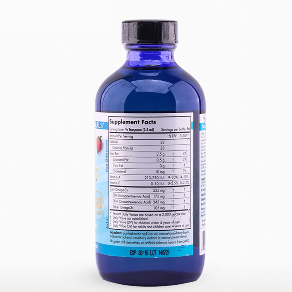 美国进口挪威小鱼NordicNaturals深海鳕鱼婴儿鱼油D3滴剂含DHA大鱼237ML