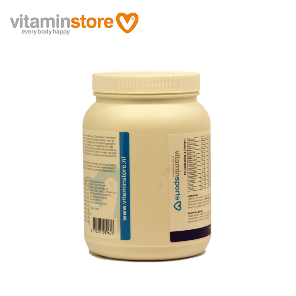 荷兰进口Vitaminstore维养荟蛋白粉蛋白奶昔含玛卡增肌健肌500g蛋白质粉