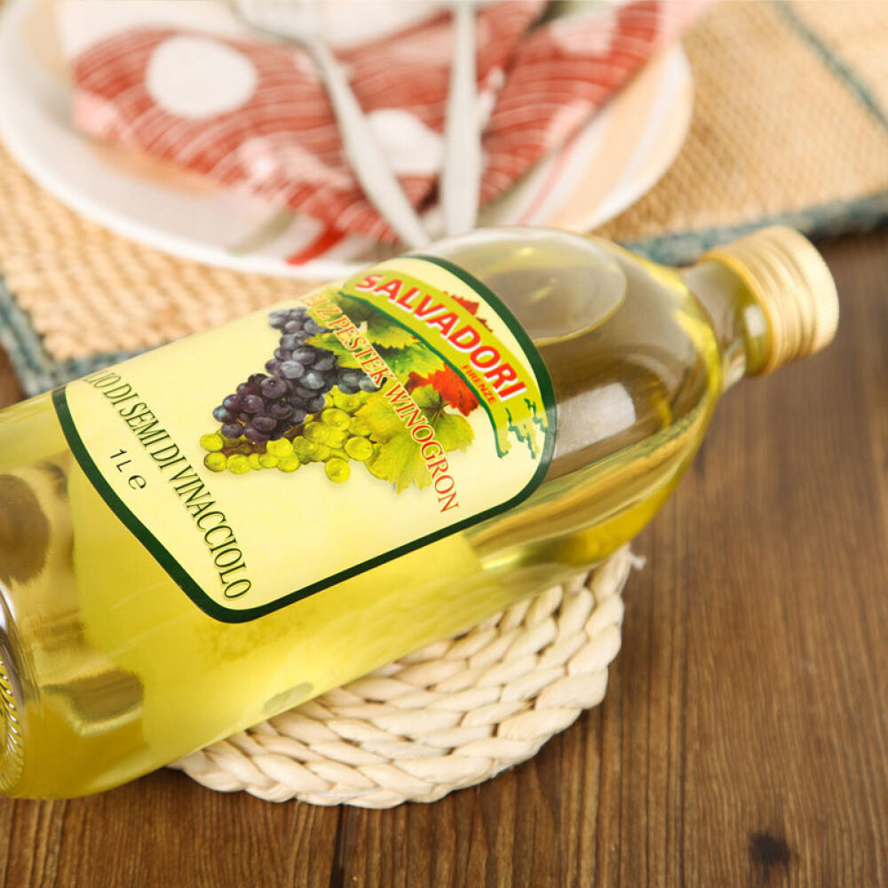 意大利进口萨尔瓦多利(Salvadori)葡萄籽油特级初榨橄榄油玉米油1L*3瓶