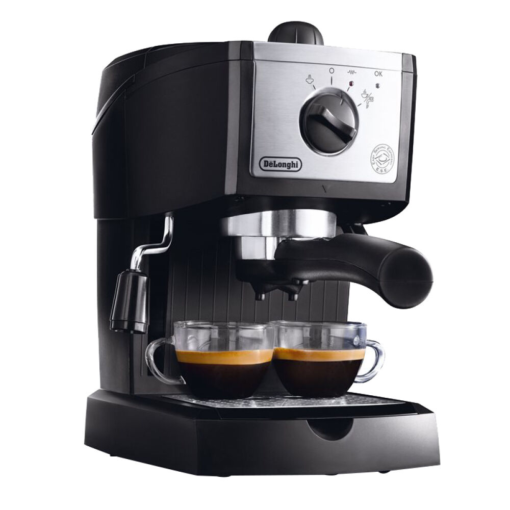 欧洲荷兰直邮Delonghi/德龙EC156咖啡机家用不锈钢咖啡机黑色-EC156