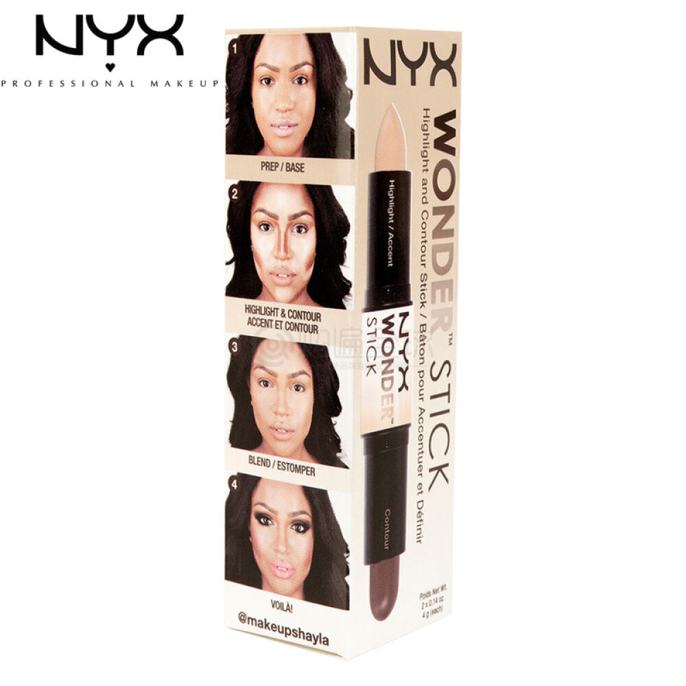 NYX双头高光修容棒WonderStick鼻影提亮阴影棒4gWS03#Deep