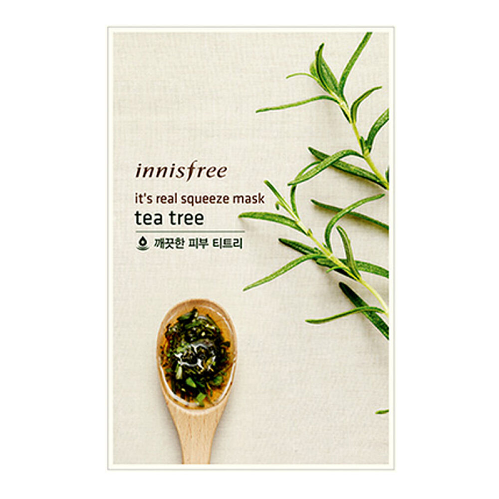 【京东全球购】韩国原装进口Innisfr悦风吟保湿清爽补水香港直邮茶树面膜贴10片
