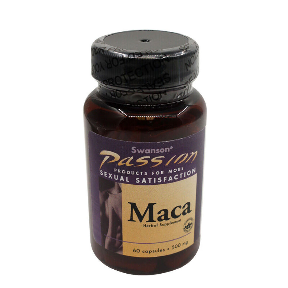 SWANSON玛卡胶囊男性保健品补肾持久延时增大增粗增长增强性欲生精提神抗疲劳Maca1瓶