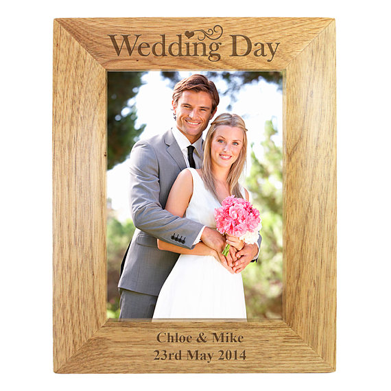 personalisedweddingpictureframegiftsforcouples6x4pictureframe