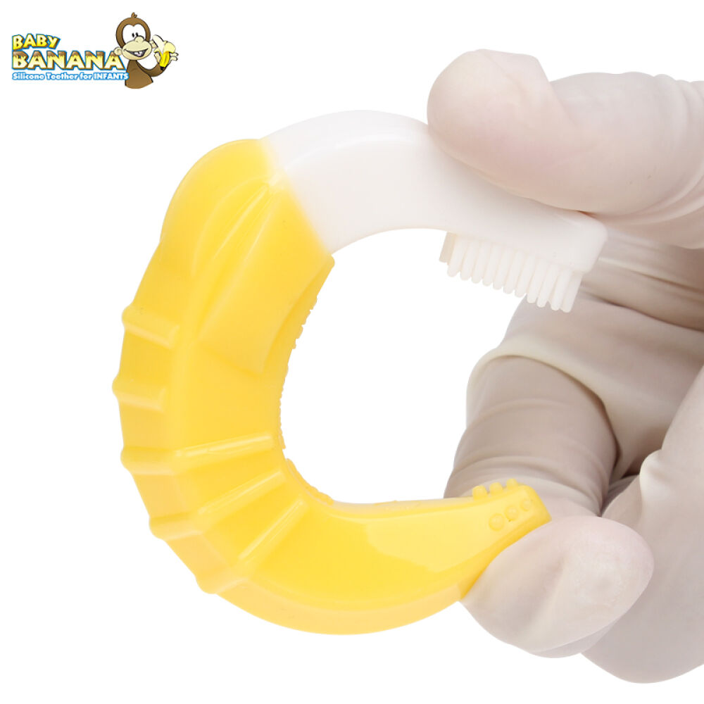香蕉宝宝Babybanana婴儿牙胶磨牙棒牙刷宝宝安抚玩具新生儿咬咬乐2段香蕉宝宝