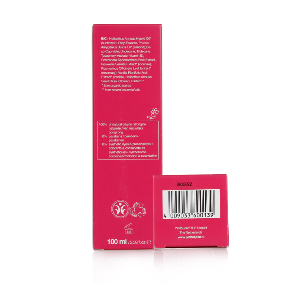 荷兰原装Petit&Jolie孕妇妊娠纹按摩油淡化妊娠纹修复产后疤痕100ml