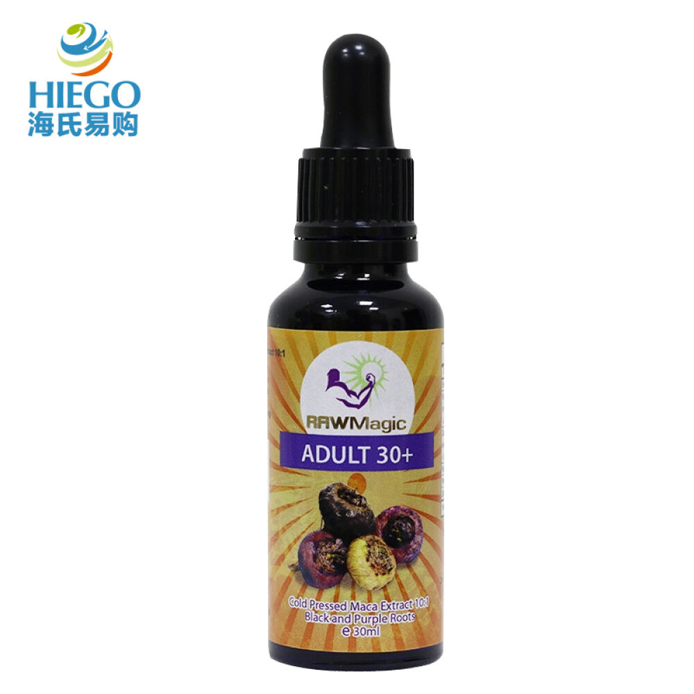 【HIEGO】RawMagic秘鲁男士黑玛卡补肾壮阳玛咖精华液10:1浓度30ml30岁以上适用