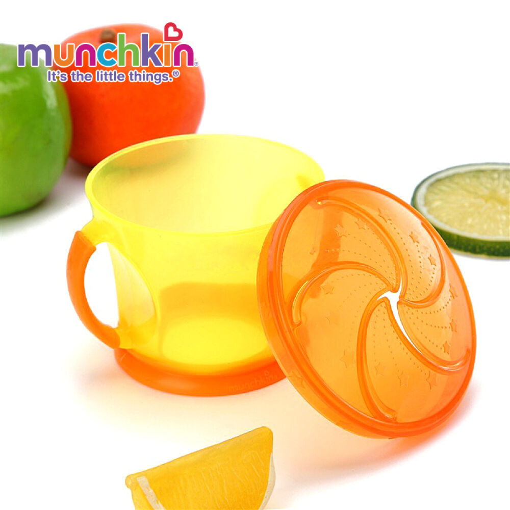 【全球购】Munchkin趣满健/麦肯齐婴儿零食盒宝宝零食杯2只装颜色随机