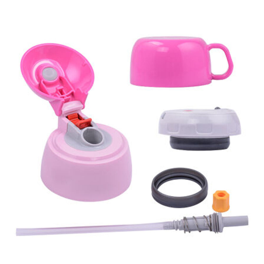 进口象印儿童吸管杯宝宝直饮杯保温杯保冷杯一杯两用（直饮、吸管）450ml粉色泰国版