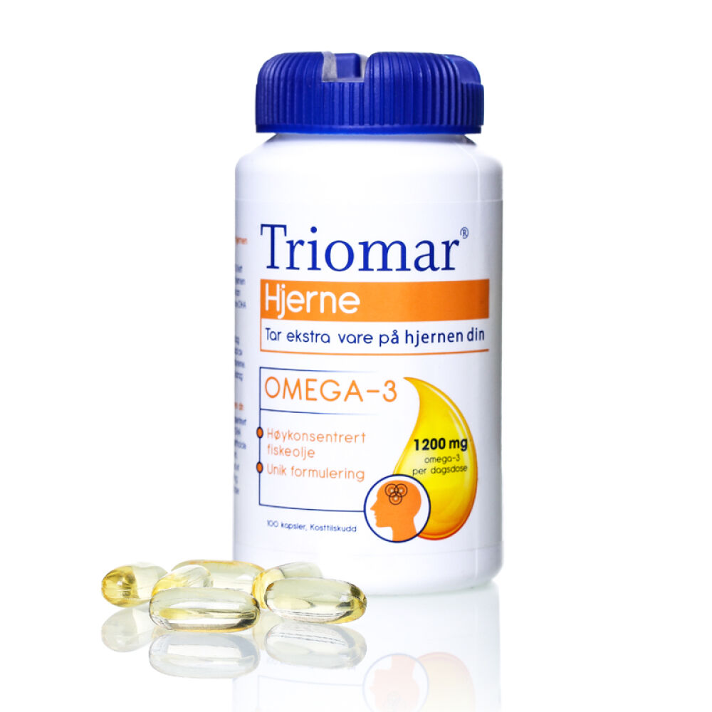 挪威原装进口Triomar高浓缩鱼油保护心脑血管高DHA促进大脑发育强骨健身大脑鱼油