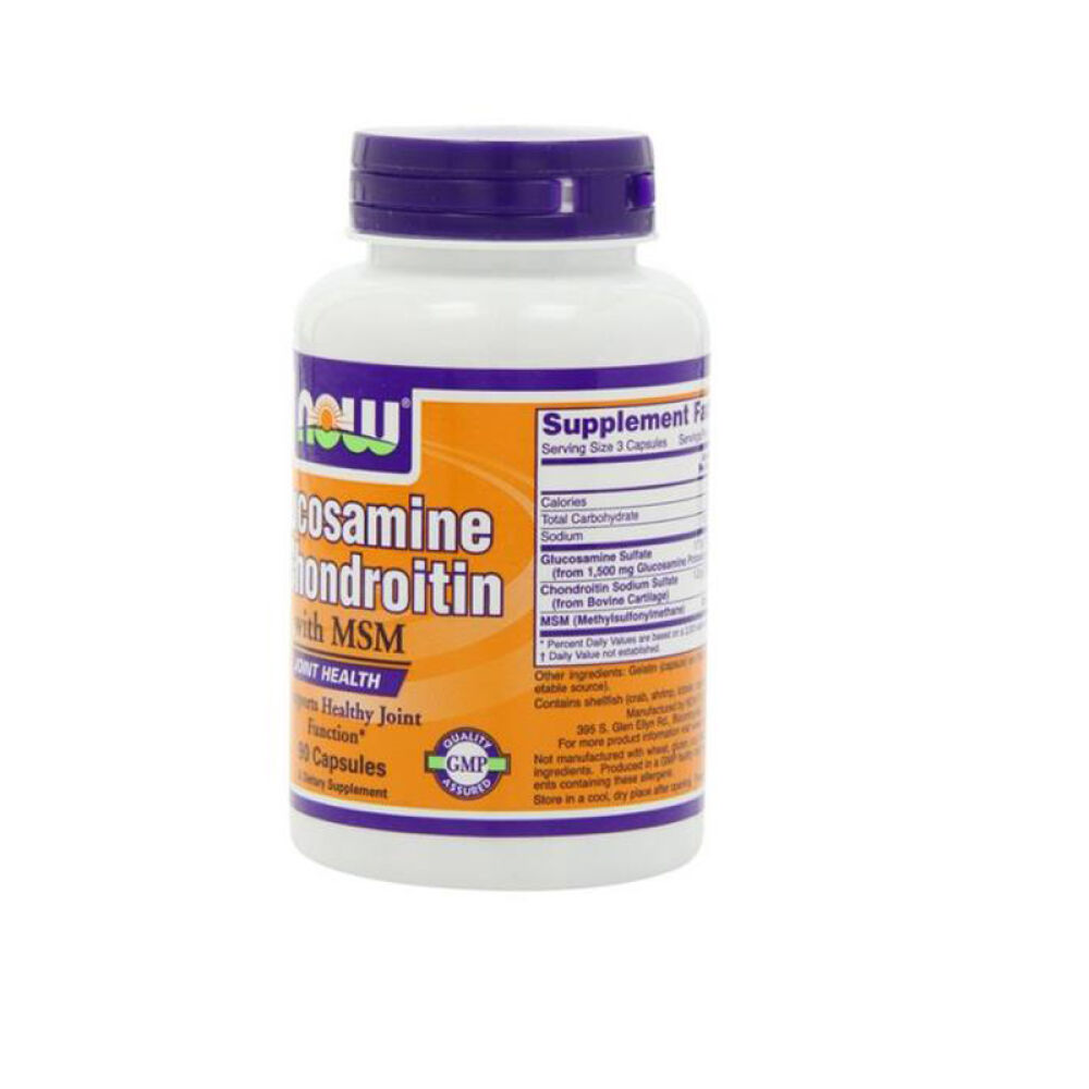 全球购诺奥(NOWFoods)葡萄糖胺软骨素胶囊含二甲基砜90粒