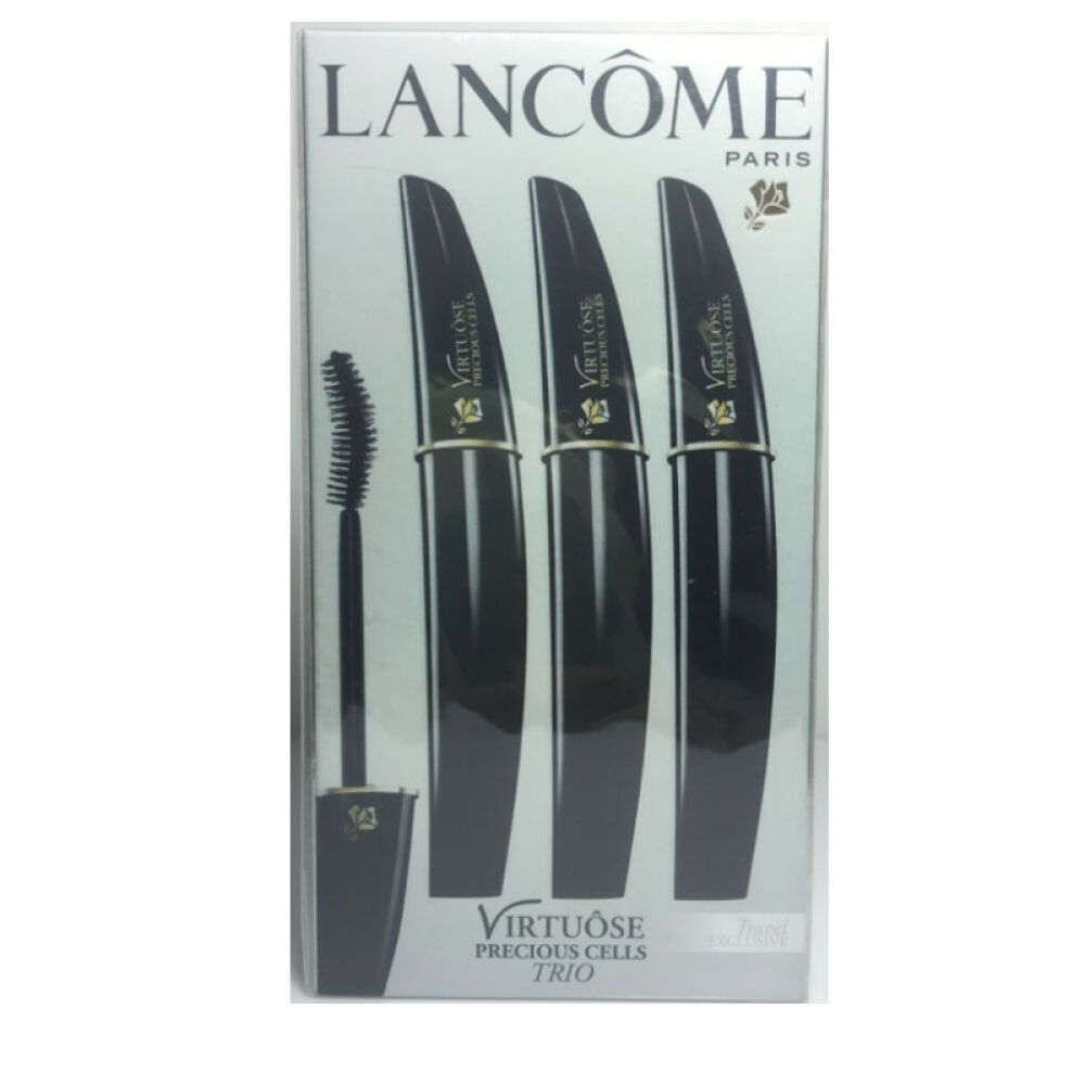 兰蔻Lancome睫毛膏系列防水防晕染生日礼物送女友老婆闺蜜女生流金精致纤长卷曲睫毛膏01#6.5ML*3支