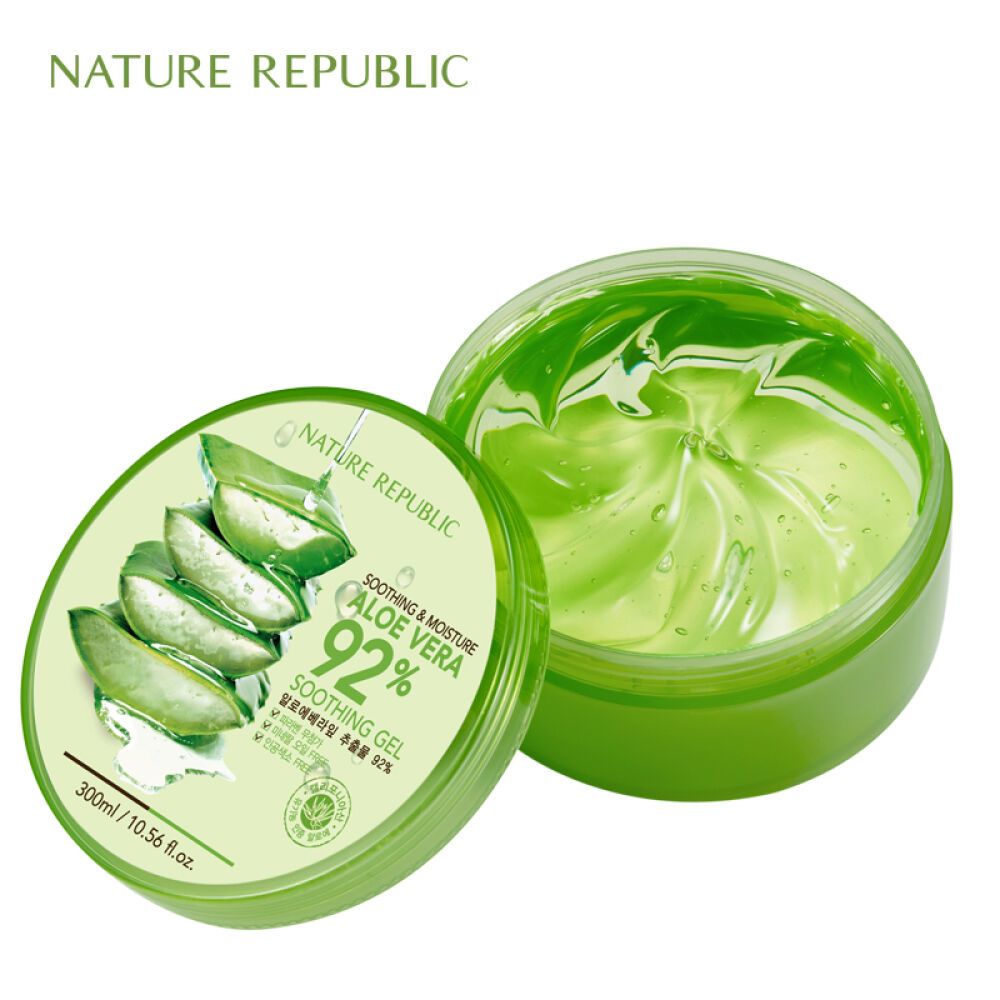 【全球购】自然乐园芦荟胶300ml*2嫩白舒缓补水韩国护肤品2盒装