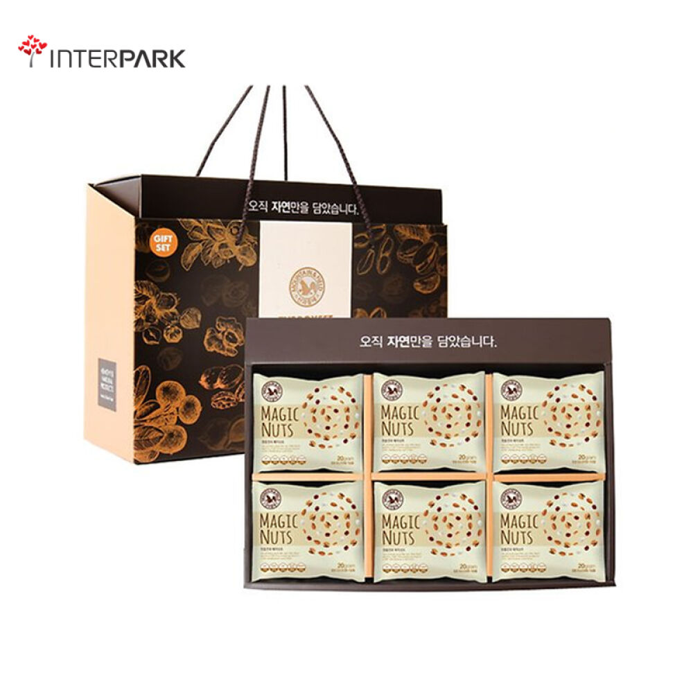 韩国直邮M＆F山野每日坚果混合坚果干果仁零食大礼盒套装20g*60袋BRUNCH蔓越莓