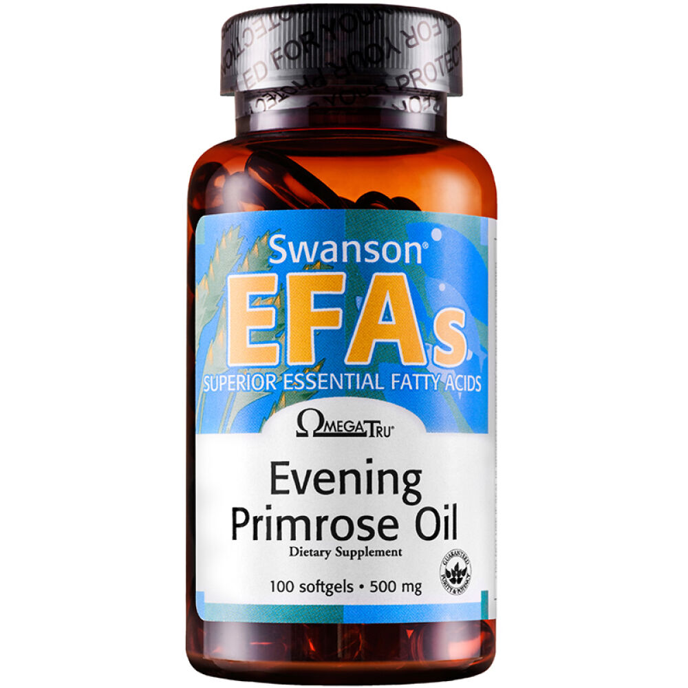 Swanson斯旺森月见草油软胶囊500mg*100粒调理经期内分泌呵护女性健康