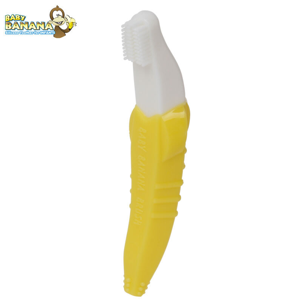 香蕉宝宝Babybanana婴儿牙胶磨牙棒牙刷宝宝安抚玩具新生儿咬咬乐2段香蕉宝宝
