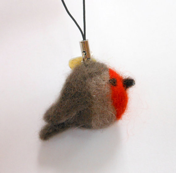 Needlefeltedbirdcharm,birdornament,robin