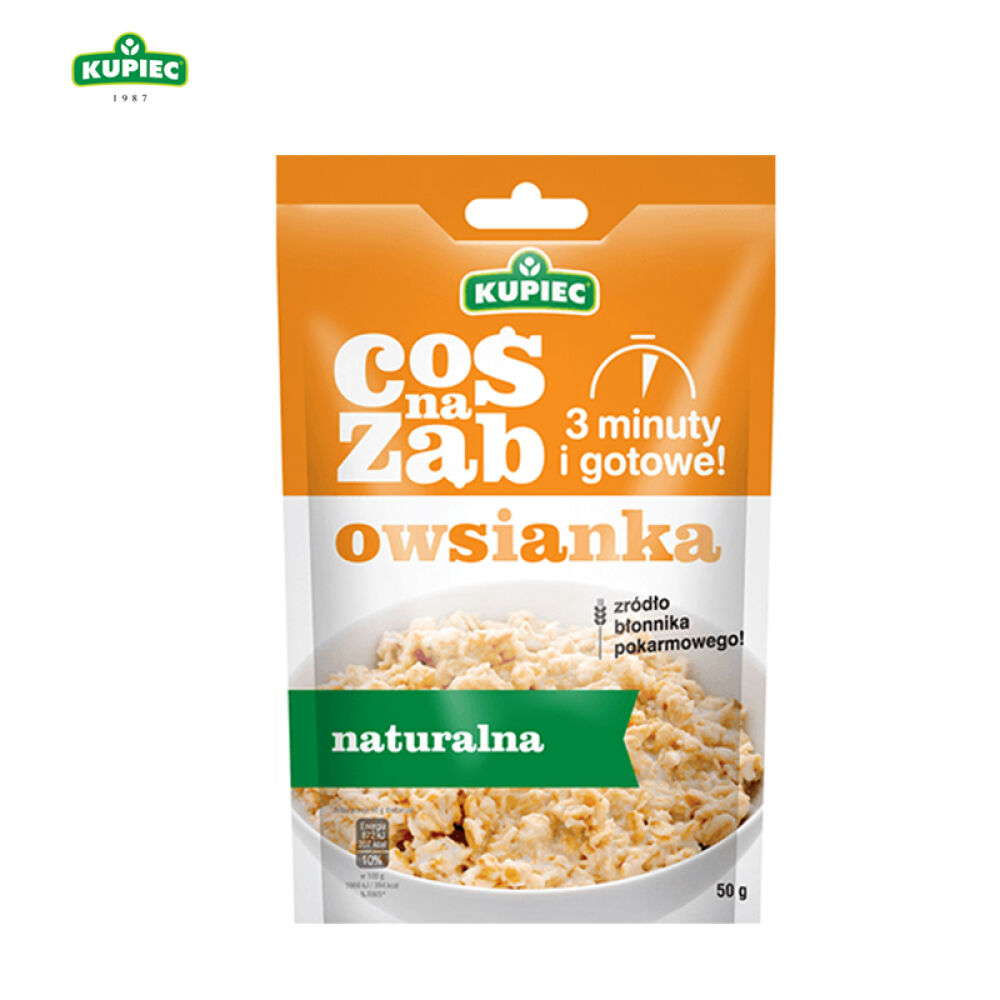 波兰进口Kupiec即食麦片50g效期2017.2原味