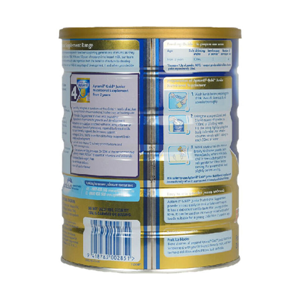 【全球购】新西兰可瑞康爱他美karicareAptamil婴儿奶粉4段900g3罐保税区发货包税