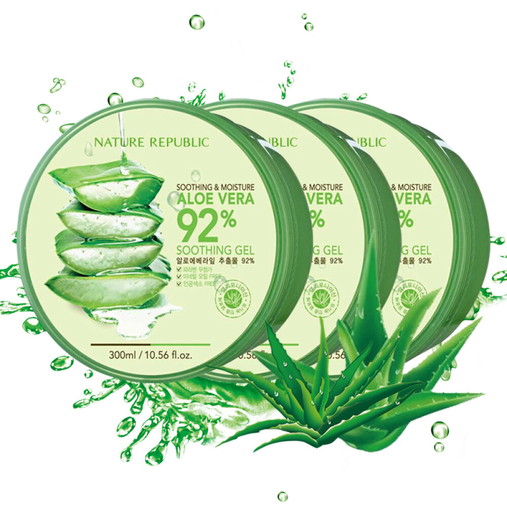 韩国NatureRepublic自然乐园芦荟胶300ml*3