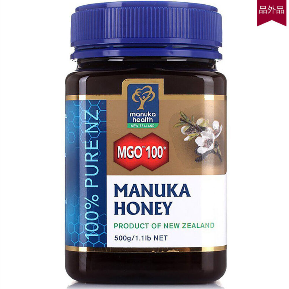 【全球购】Manuka-Health蜜纽康新西兰进口蜂蜜MGO100+麦卢卡蜂蜜500g