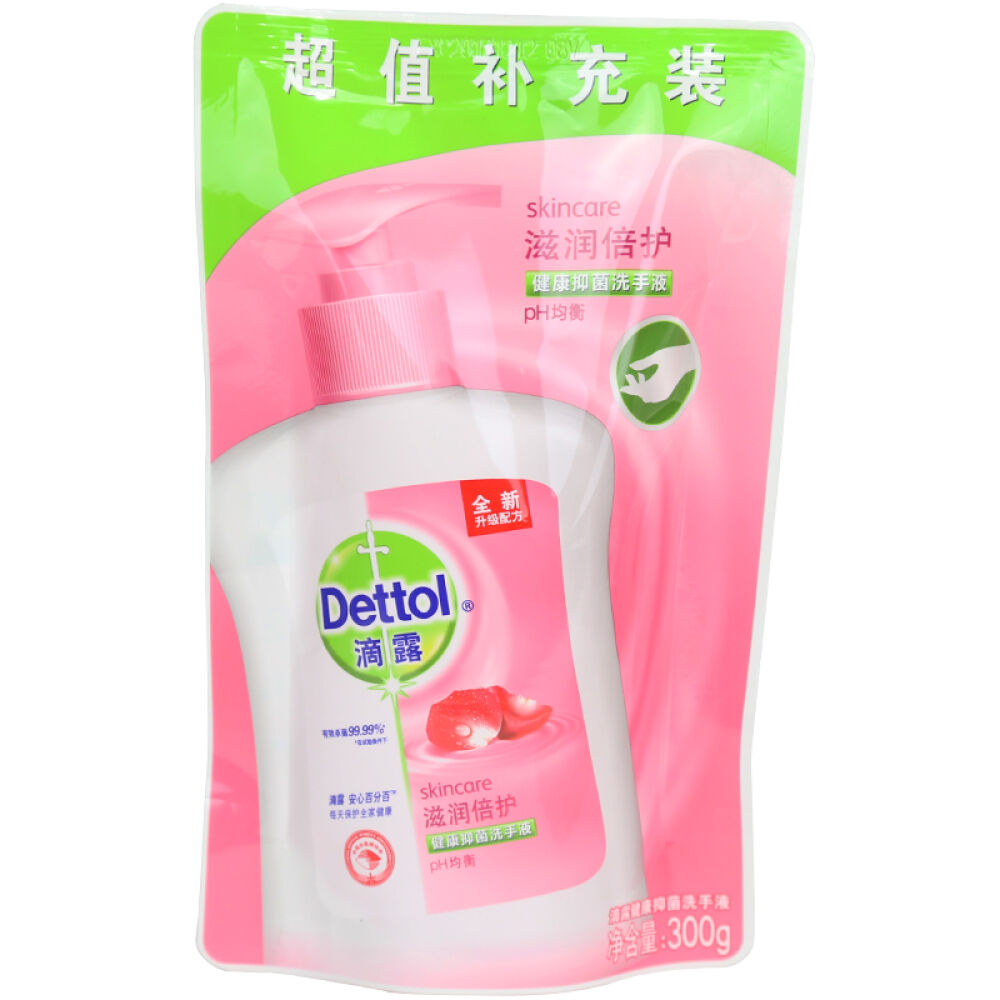 滴露(Dettol)滋润洗手液500g+袋装300g7241
