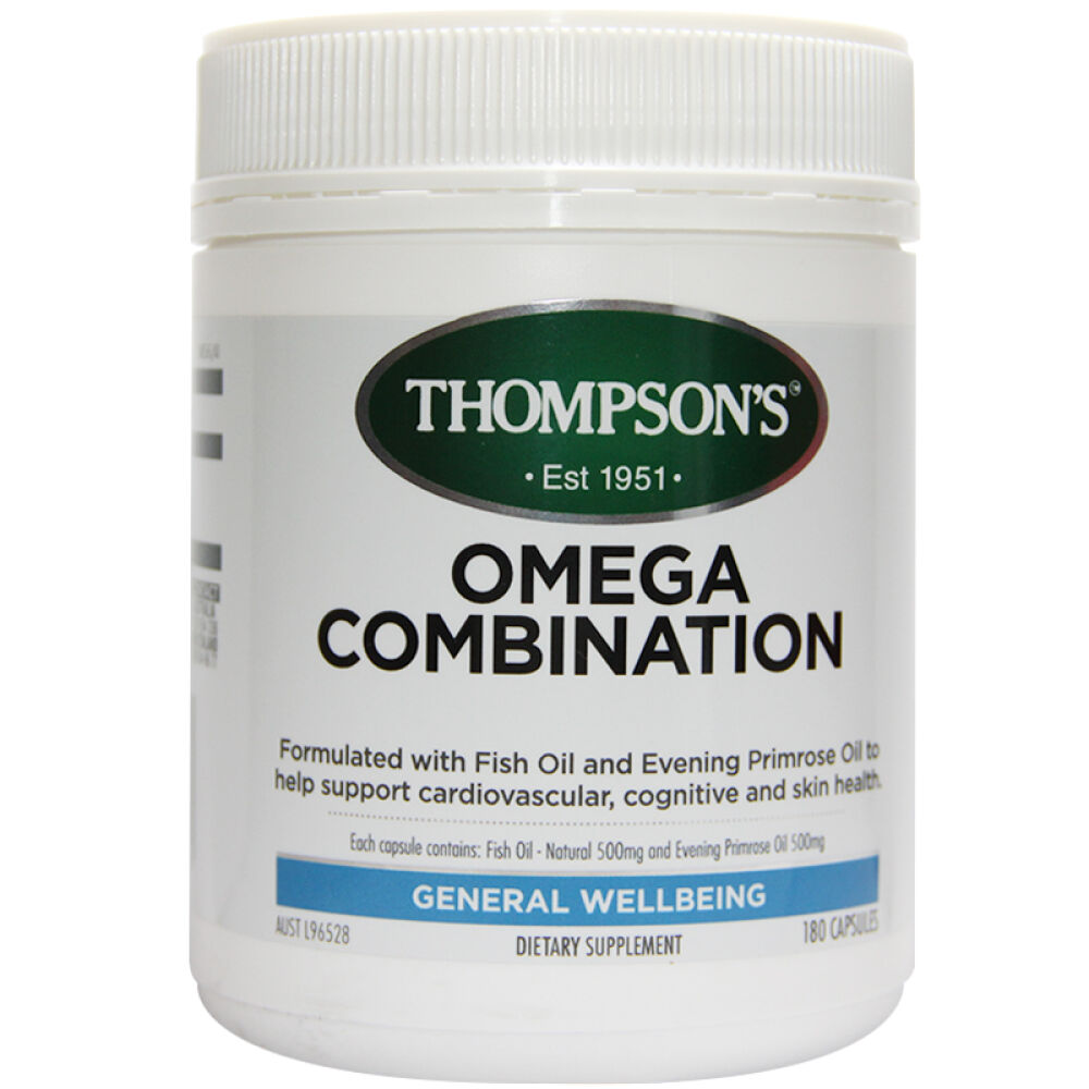 自营新西兰进口汤普森(Thompson's)月见草复合深海鱼油胶囊提高记忆力防止脱发180粒