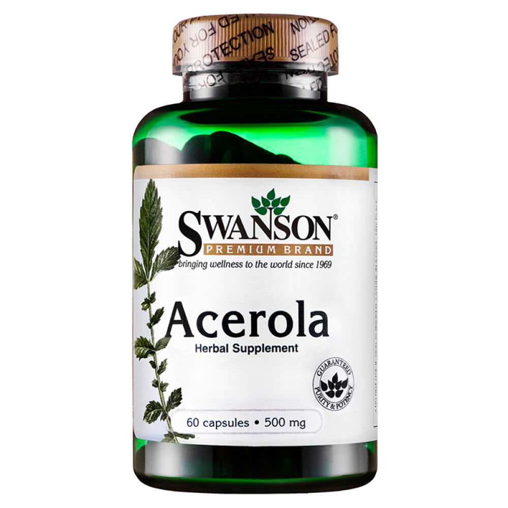 Swanson斯旺森针叶樱桃VC营养胶囊维生素C500毫克*60粒