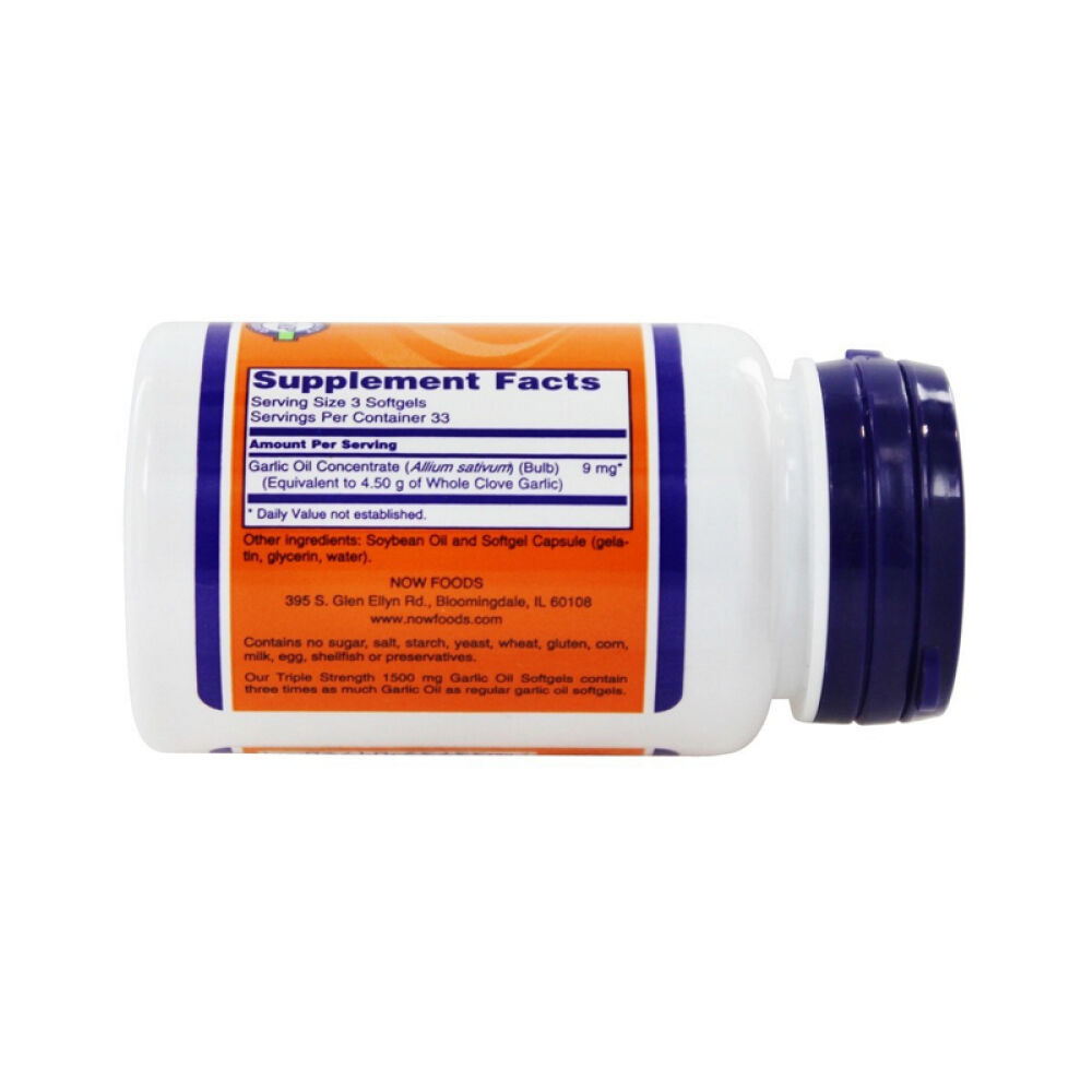 【美国正品直邮】NOWFoods诺奥补充人体所需氨基酸和微量矿物质大蒜油软胶囊未定义100粒
