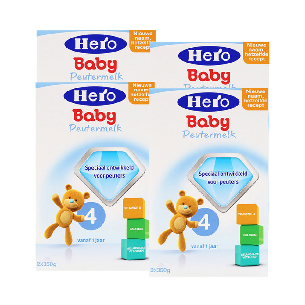 【全球购】荷兰美素本土Herobaby原装进口婴幼儿配方奶粉4盒装-4段-保质期17年12月左右
