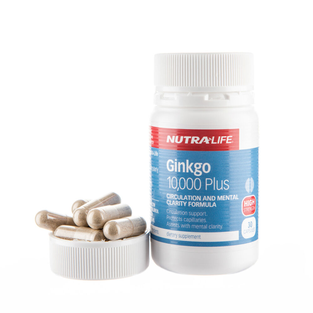 新西兰进口NutraLife纽乐银杏叶精华10000mg30粒
