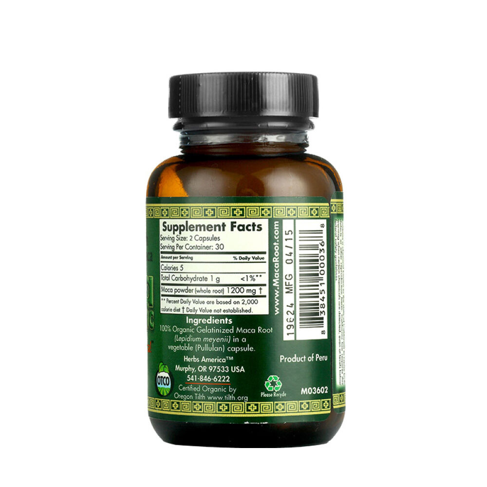 美国魔法玛卡MacaMagic胶囊60粒进口秘鲁玛咖男性补肾壮阳保健品玛咖精片