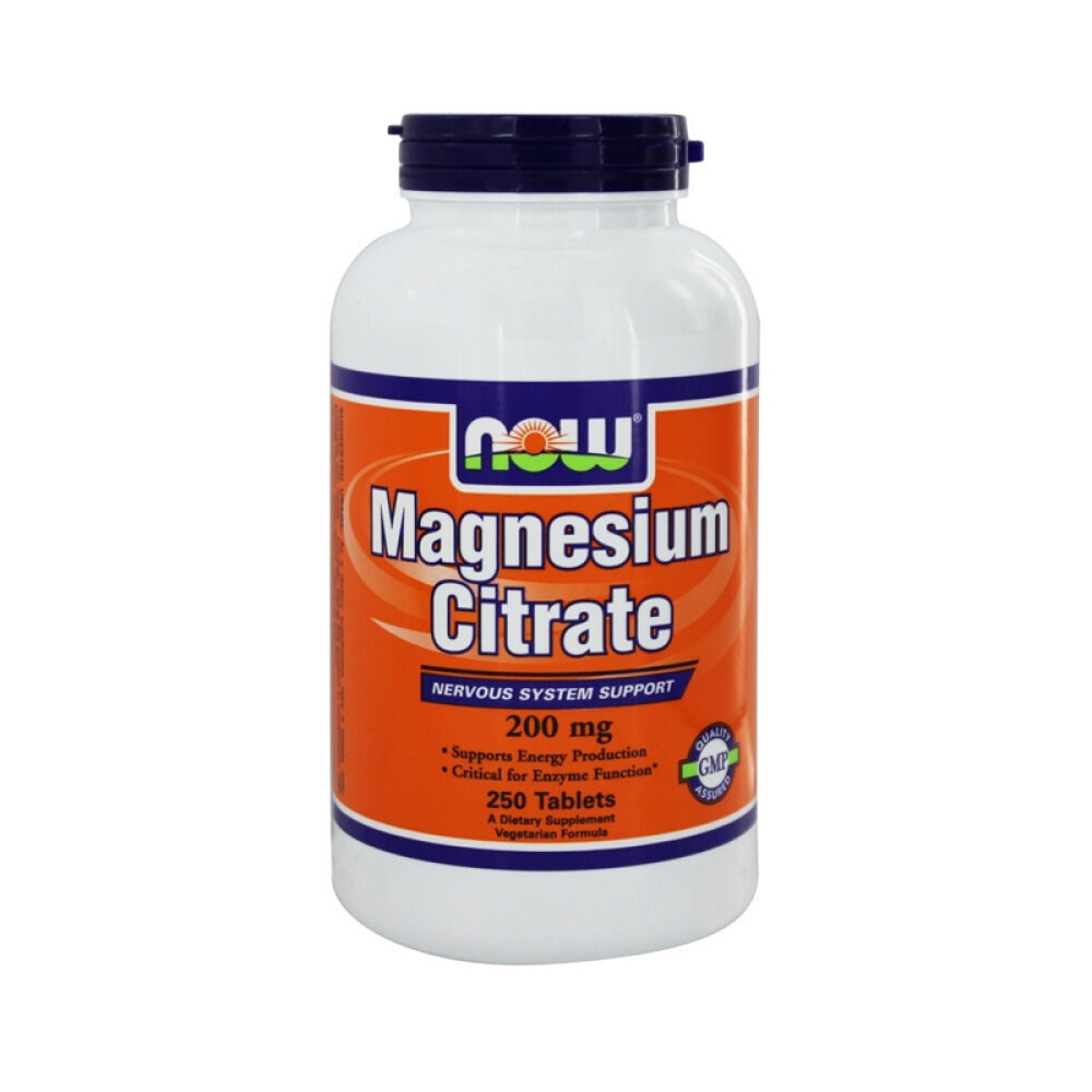 【美国正品直邮】NOWFoods诺奥为人体提供镁柠檬酸硬脂酸镁片剂未定义250片