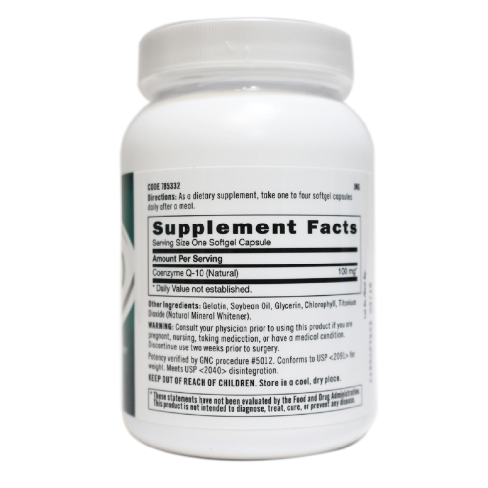 GNC健安喜保护心脏高浓度辅酶Q10COQ-10软胶囊100mg120粒5瓶装