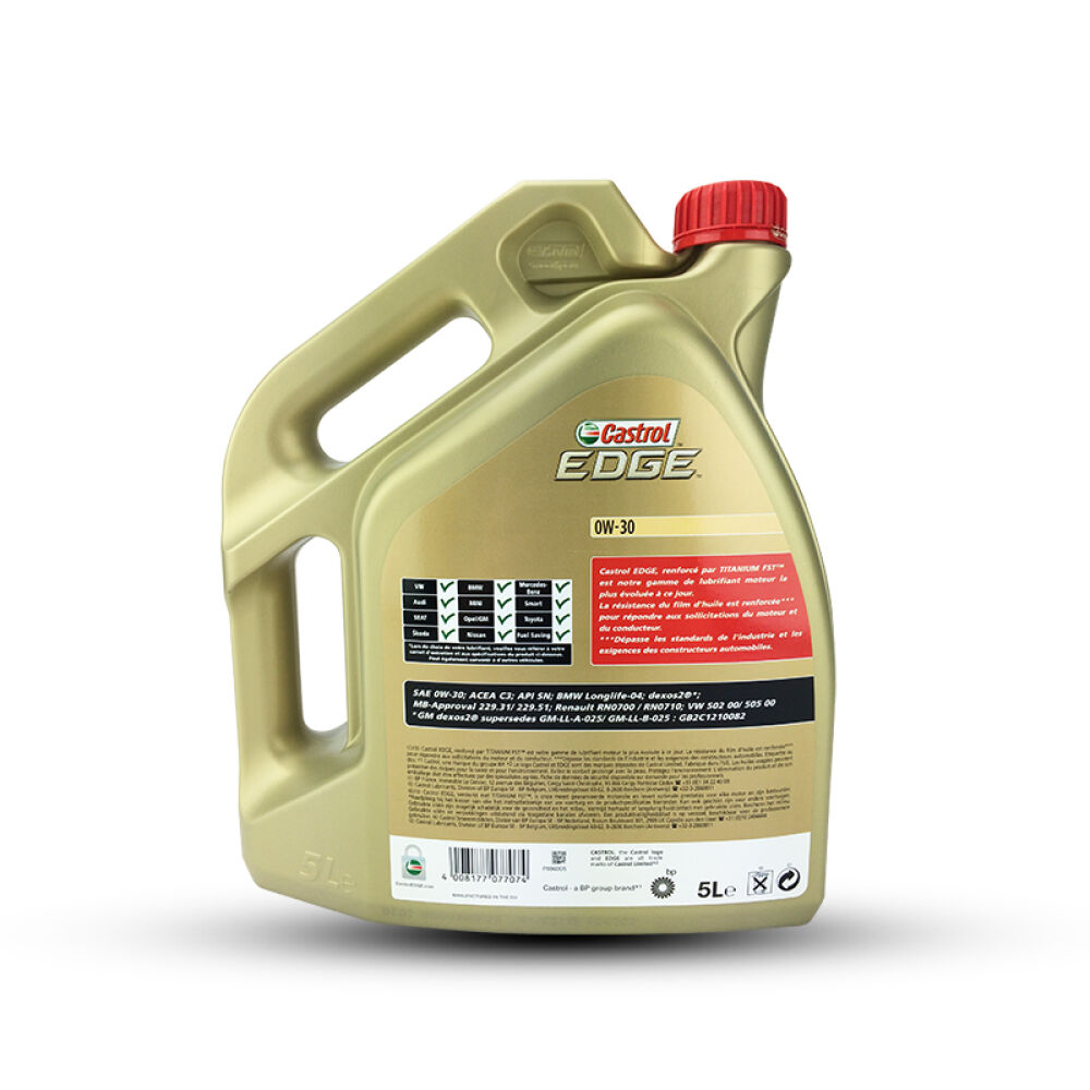 嘉实多全合成机油钛流体极护FST0W-30SN级5L德国原装进口