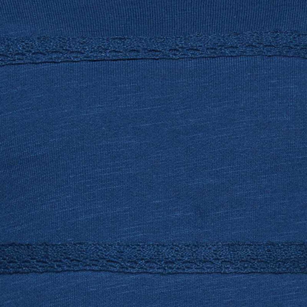 TOMTAILOR2016新款清新简约材料混合女童套衫深蓝色128/134