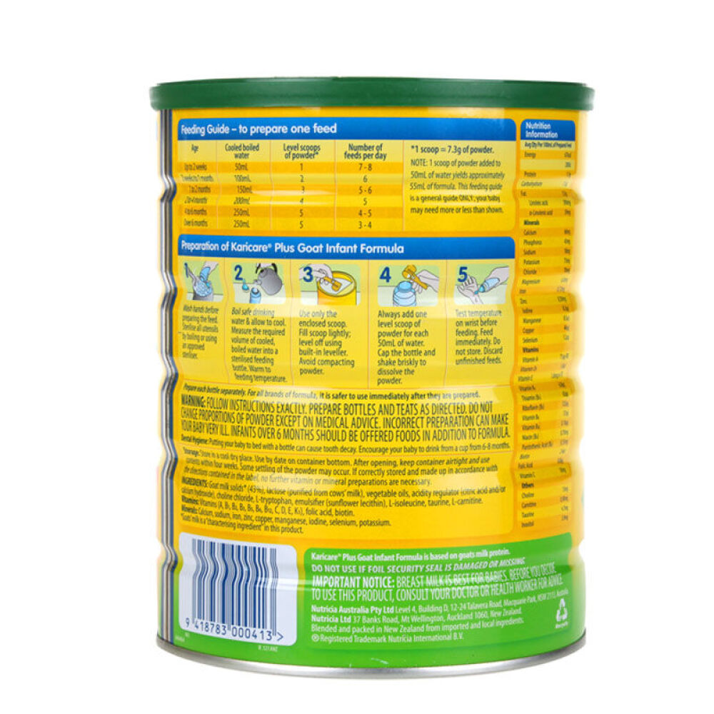 【澳洲空运直邮】澳洲可瑞康Karicare金装婴幼儿配方羊奶粉2段(6-12个月）
