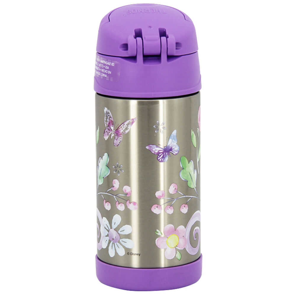 膳魔师thermos儿童保温杯吸管杯宝宝婴儿水壶小学生水杯355ml9-紫色-索菲亚355ml