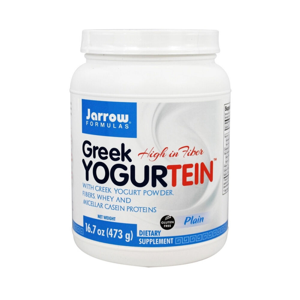 【美国正品直邮】JarrowFormulas富含纤维和蛋白质法国香草味希腊酸奶粉447克未定义16.70oz.