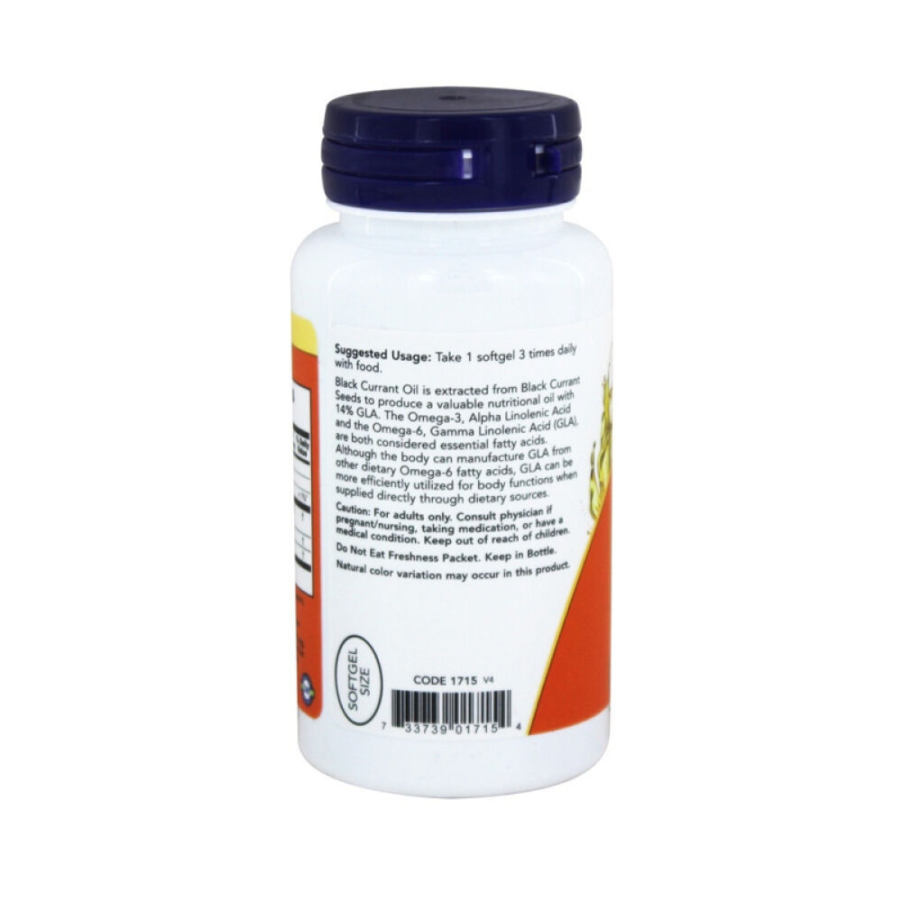 【美国正品直邮】NOWFoods诺奥缓解更年期症状支持皮肤健康黑加仑油软胶囊未定义100粒