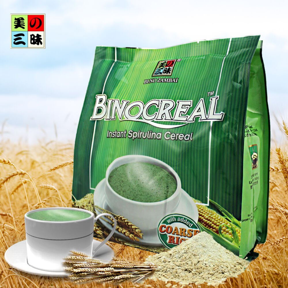 马来西亚进口美之三昧螺旋藻麦片即食糙米燕麦片525g袋装