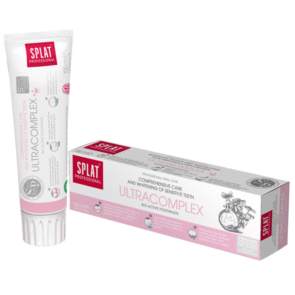 自营俄罗斯斯普雷特(SPLAT)清新口气固齿美白牙膏紫罗兰口味100g