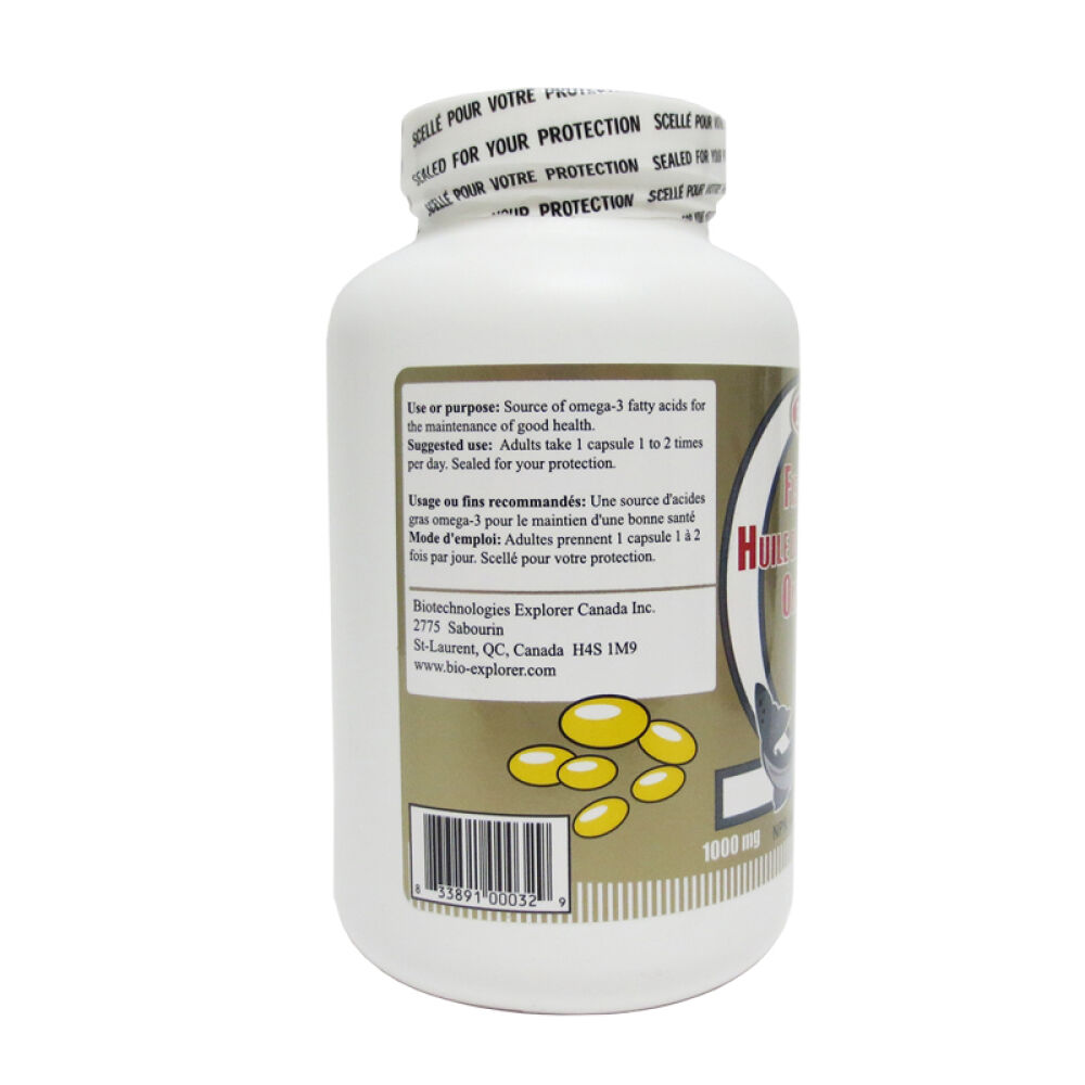 【全球购】BEC加拿大海豹油软胶囊调节三高提高免疫深海鱼油1000mg*100粒