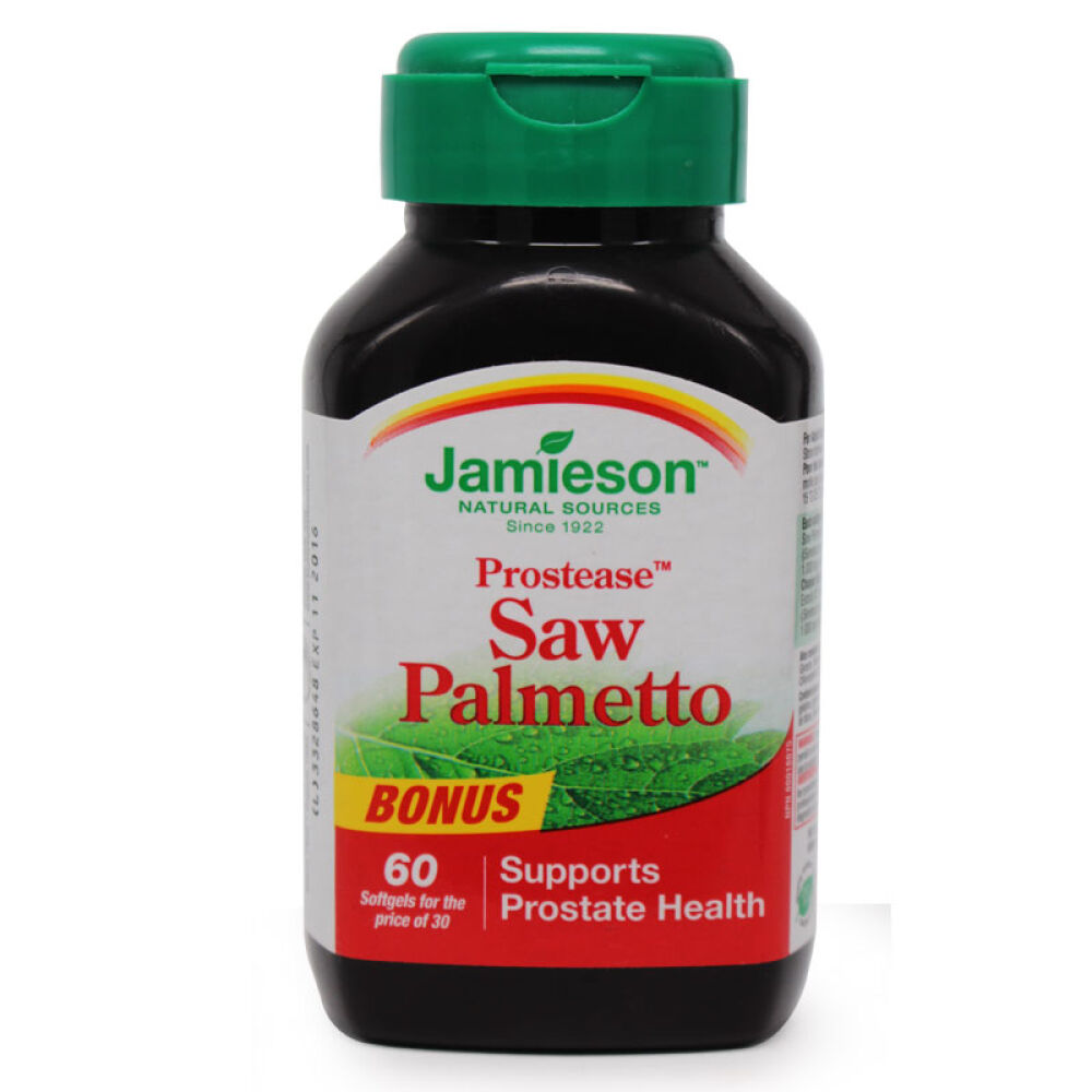 加拿大健美生Jamieson锯棕榈提取物浓缩软胶囊60粒